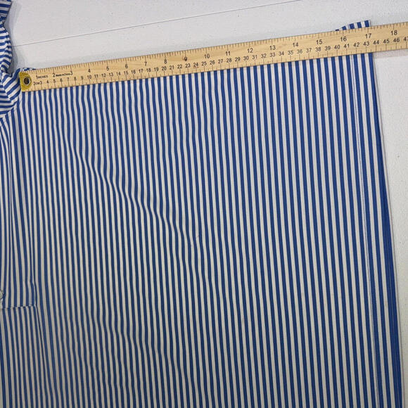 UNTUCKit Polo Preppy Designer Breathable Athletic Gym Golf Comfort Striped Shirt - Picture 4 of 12